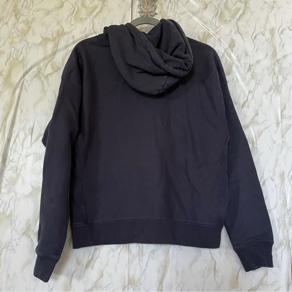 Champion large Reverse Weave blue hoodie pullover pocket long sleeve sweater - Picture 7 of 8